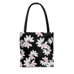 Naupaka Love Story (Black) Canvas Tote Bag SMALL